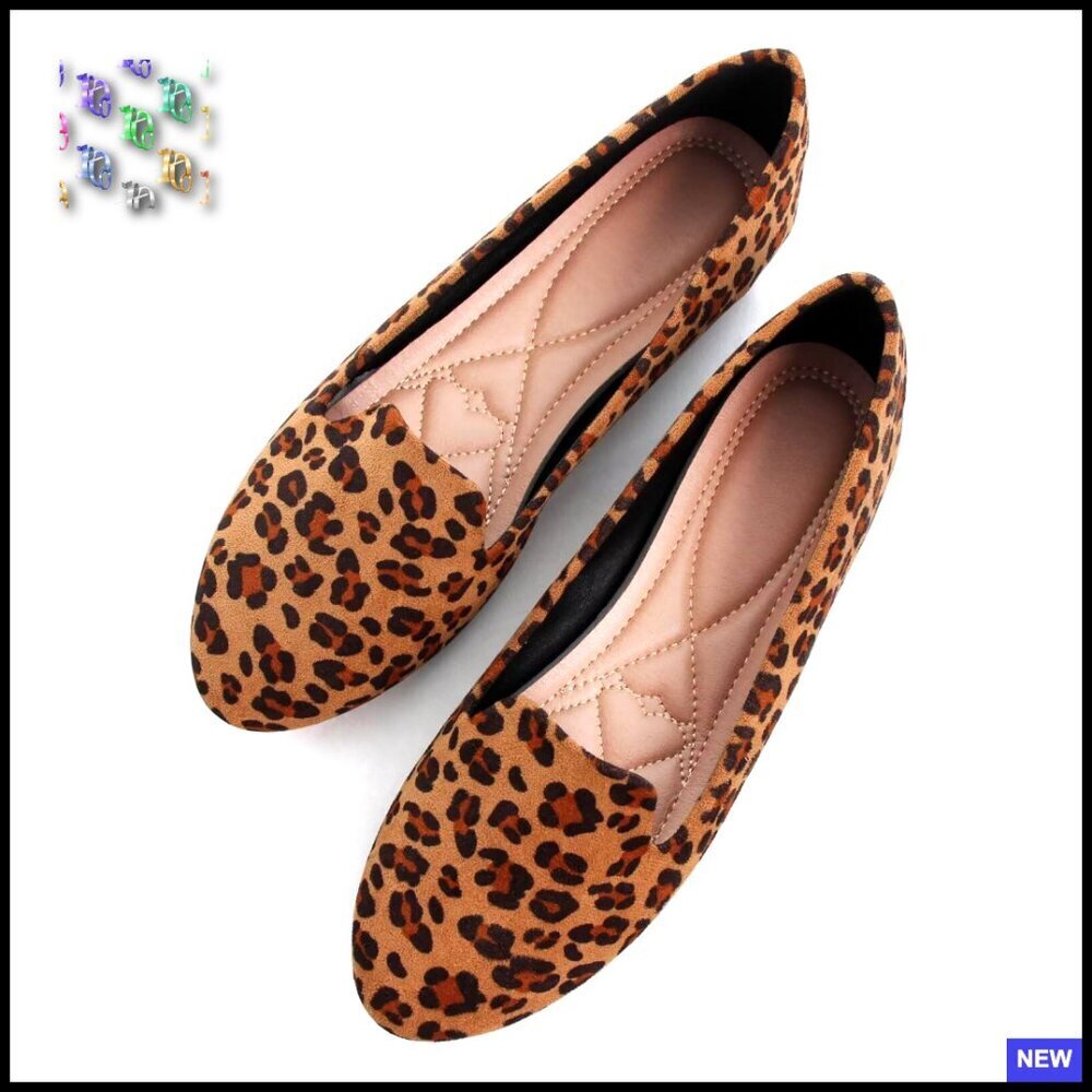 Round Toe Ballet Flats Comfortable Vegan Loafers Minimal Chic Slip On Shoes